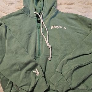 play boy bunny happy camper green hoodie